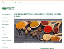 Tablet Screenshot of banyanfoodservice.com